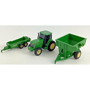 Ertl John Deere ダイキャスト 1/64 農業機械 グリーン トラクター 穀物カート ワゴン ロット