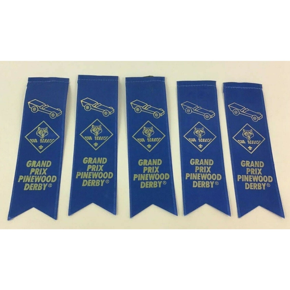 Wolf Cub Scouts Ribbons Grand Prix Pinewood Derby Box Car Blue - Etsy