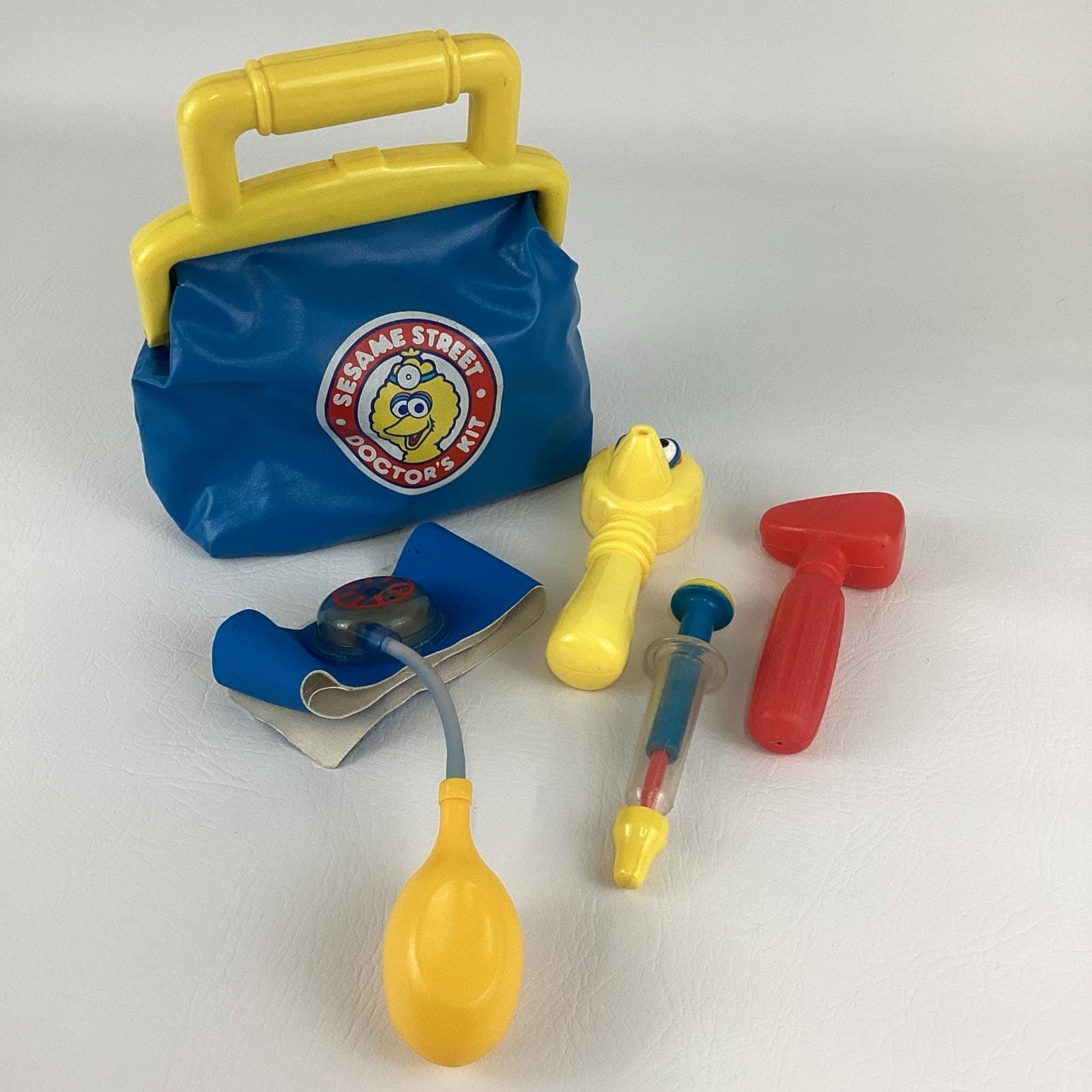 Sesame Street Doctor Kit Vintage Tyco 1993 Medical Tool Emergency