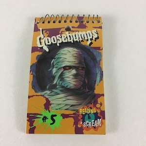 Goosebumps Reading Is A Scream Spiral Note Pad Pocket Memo Book 3x5 Vintage 90s