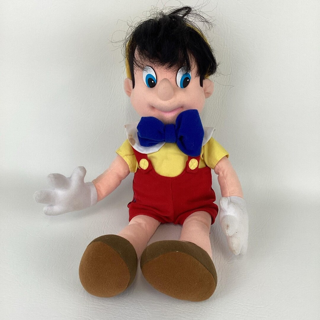 【Disney】激レア ヴィンテージ タグ付き 日本製 ピノキオ 大型ぬいぐるみ ディズニー ピノキオ ぬいぐるみ 大型 18インチ おもちゃ ヴィンテージ