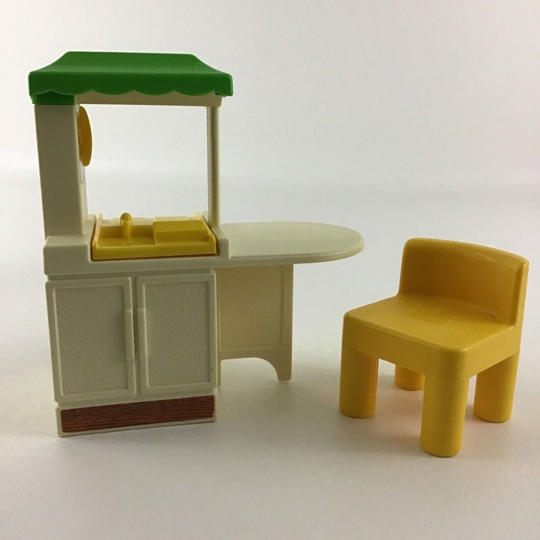 Little Tikes Dollhouse Miniature Kitchen Island W Chair Oven - Etsy