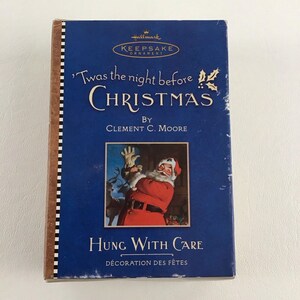 Hallmark Keepsake Twas The Night Before Christmas Tree Ornament Hung With Care