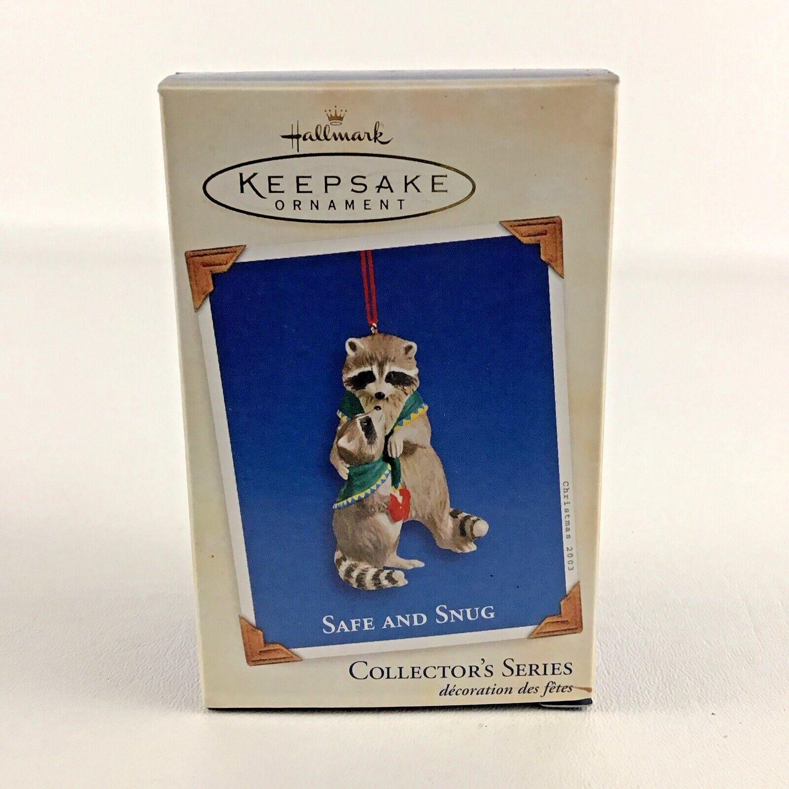 Hallmark Keepsake Christmas Tree Ornament Safe and Snug #3 Raccoon