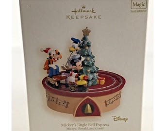 Hallmark Ornament Disney Mickey's Jingle Bell Express Magic Sound
