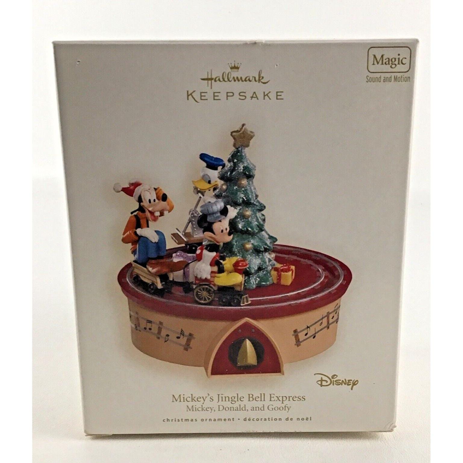 Hallmark Ornament Disney Mickey's Jingle Bell Express Magic Sound