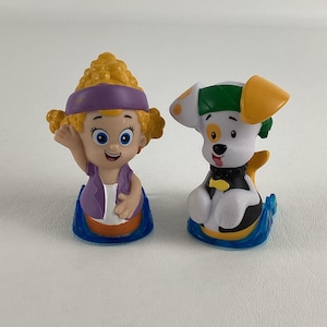 Nickelodeon Bubble Guppies Roll N Go Sliders Toy Figures Deema Guppy Puppy Lot