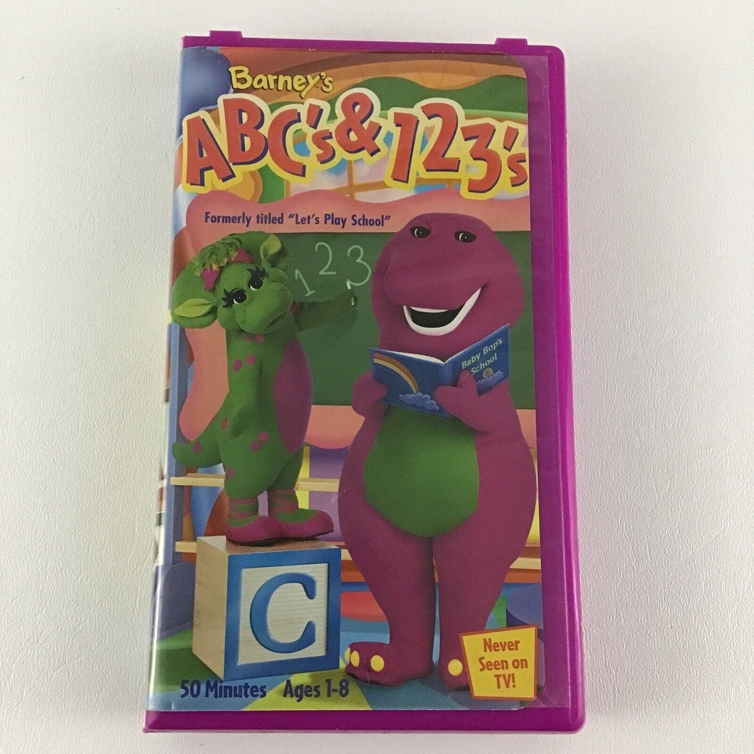 Barney Abc s 123 s VHS Tape Let s Play School Etsy Ireland