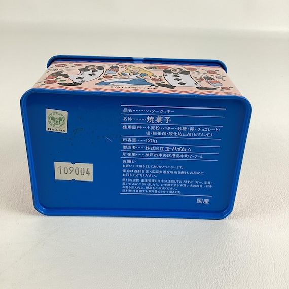 Tokyo Disneyland Butter Cookies Collectible Metal Tin Alice