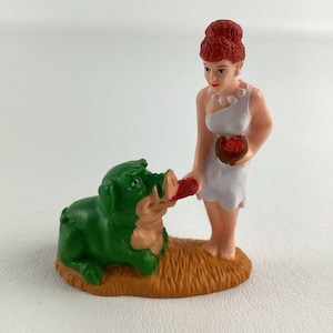 Hanna Barbera The Flintstones Figure Topper Wilma Pigasaurus Vintage 1993 90s