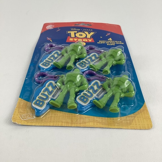 Disney Pixar Toy Story 2 Buzz Lightyear 4pc Glow in Dark Clips