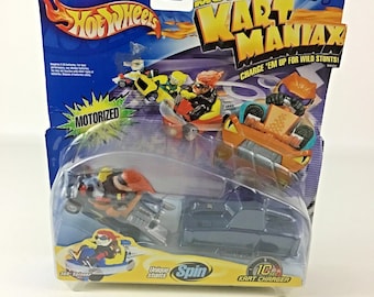 Hot Wheels Motoriserad Kart Maniax Stunt Punks Spinner Vintage 2001 Mattel Ny