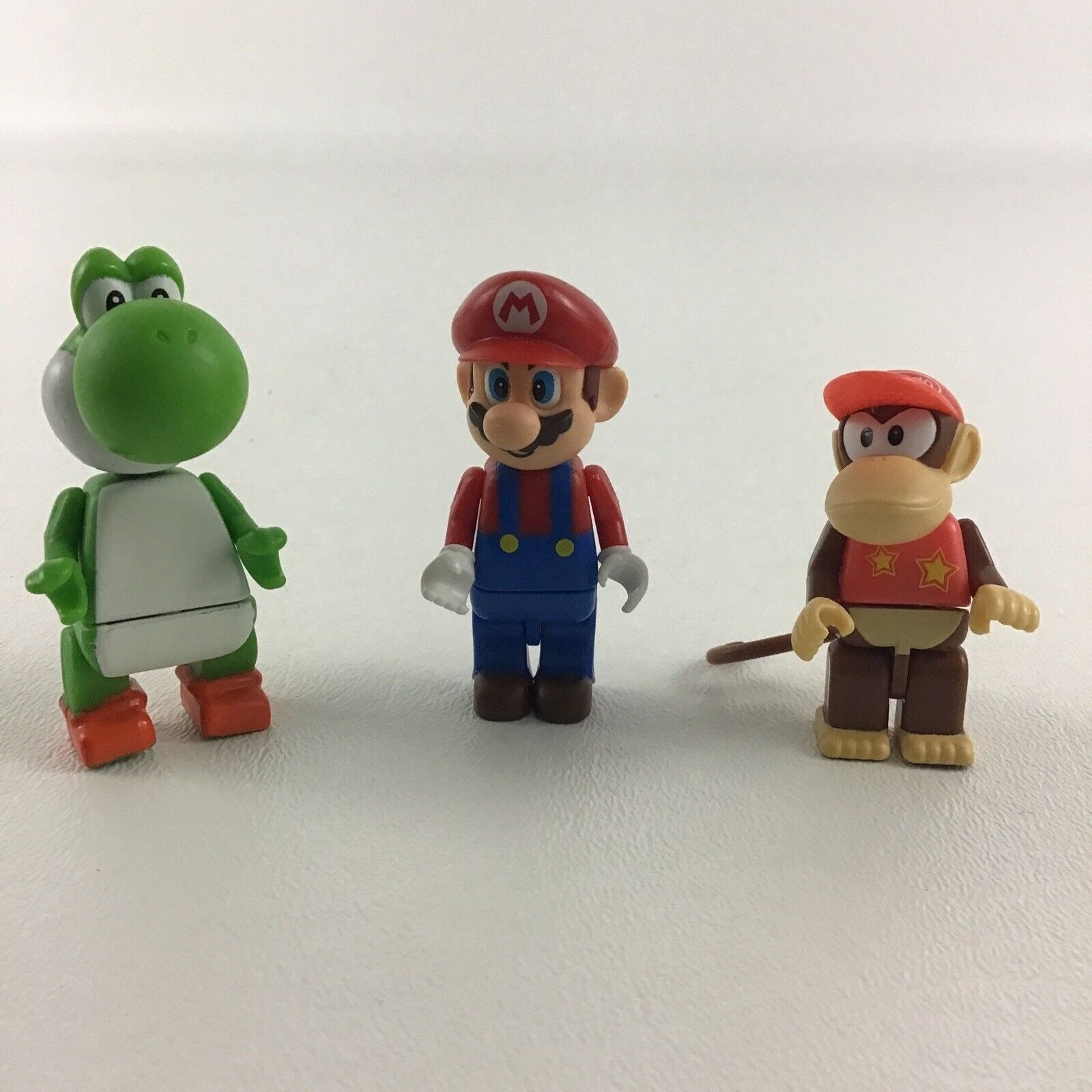 K nex Nintendo Super Mario Bros Buildable Figures Diddy Kong Yoshi Mario Toy Etsy