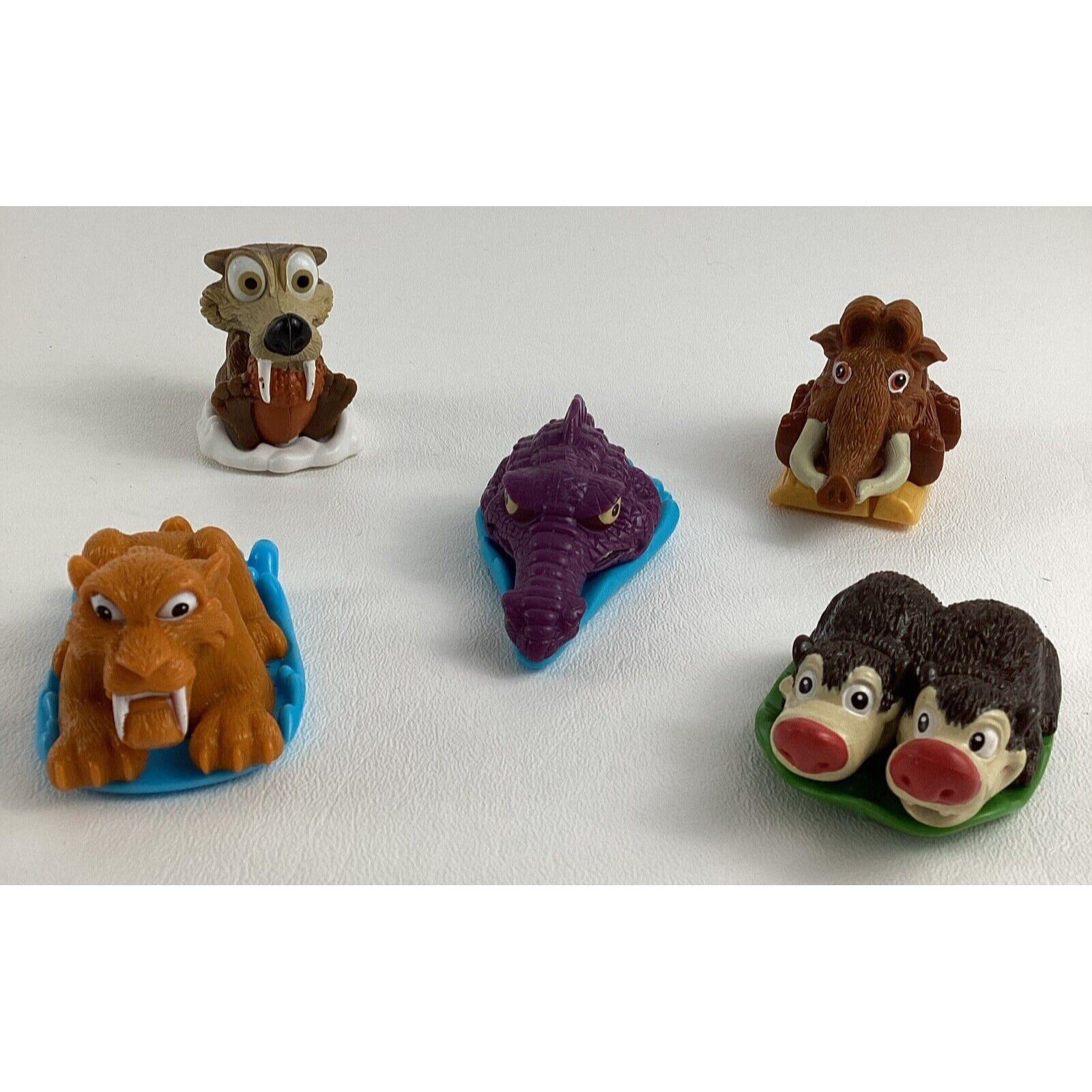 Ice Age 2 The Meltdown Slide Rollers Kellogg's 2005 Toy Lot Scrat Diego Manny