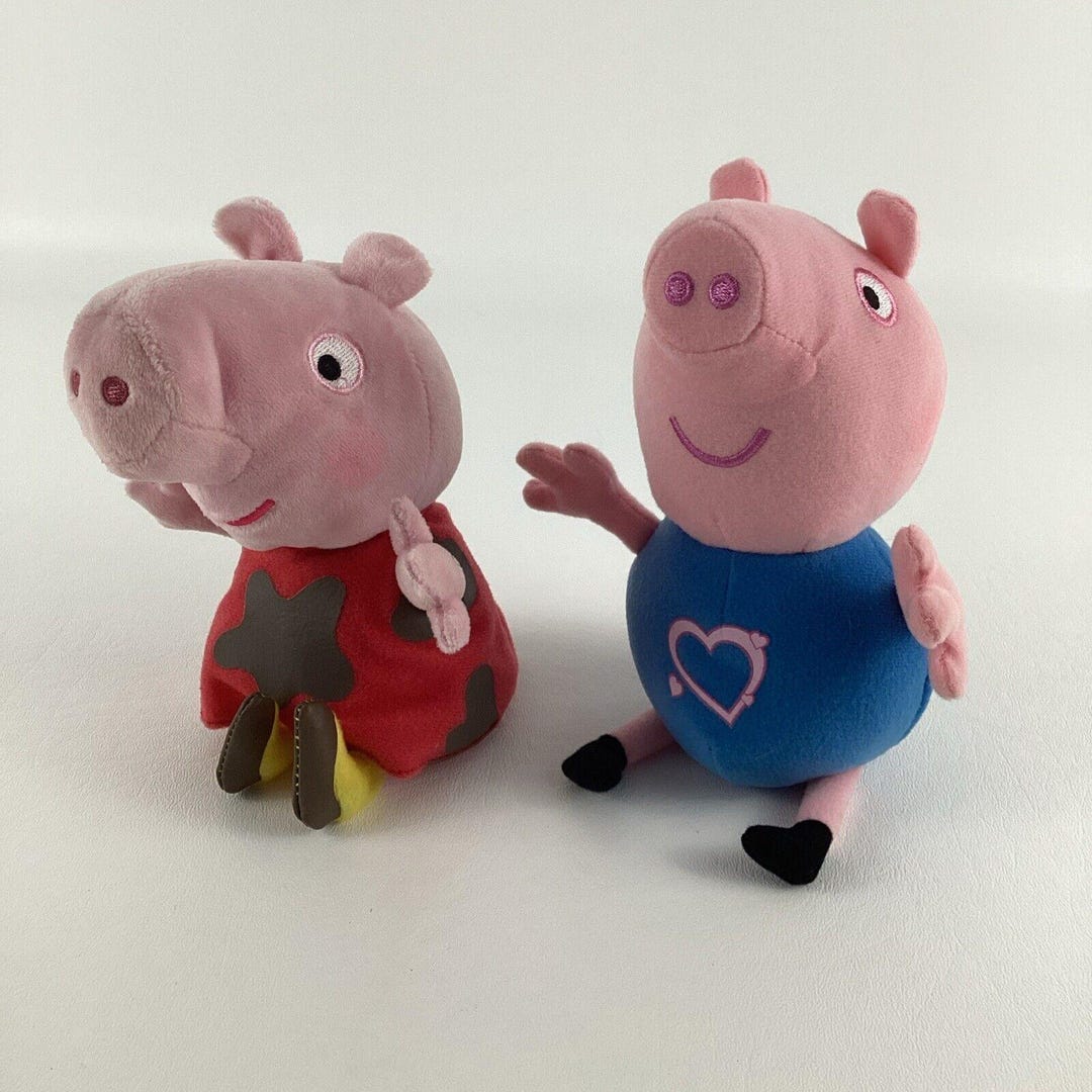Peppa Pig 3er Set Plüschtiere - Mit Peppa, George & Baby Schwester Evie