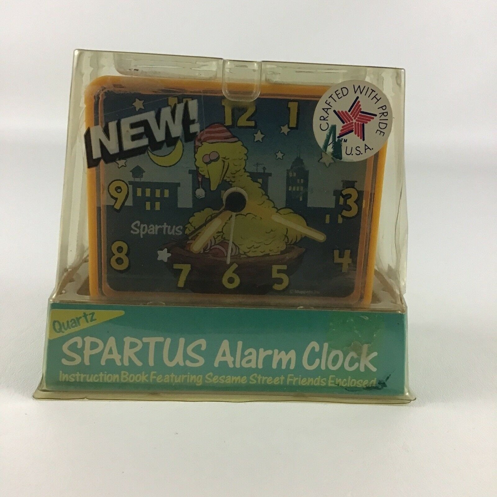 Sesame Street Big Bird Quartz Alarm Clock Spartus Vintage Etsy