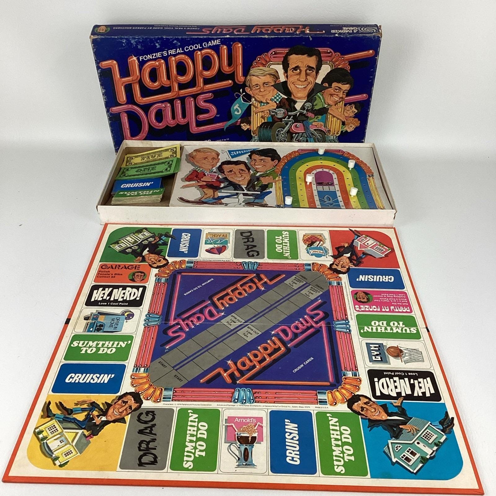 Happy Days Board Game Fonzie's Real Cool Game Vintage 1976 70s