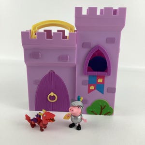 Peppa Pig Princess Fort Adventure Playset Knight Dragon Action Figures Jazwares