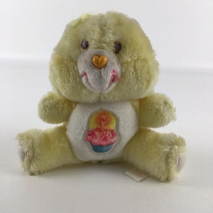 Care Bears Birthday Bear 7&quot; Plush Stuffed 80s Toy Cupcake Vintage 1983 Kenner
