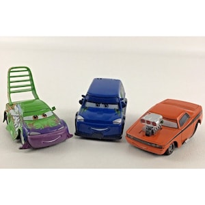 Disney Pixar Cars Diecast Pull Back N Go Vehicles Snot Rod DJ
