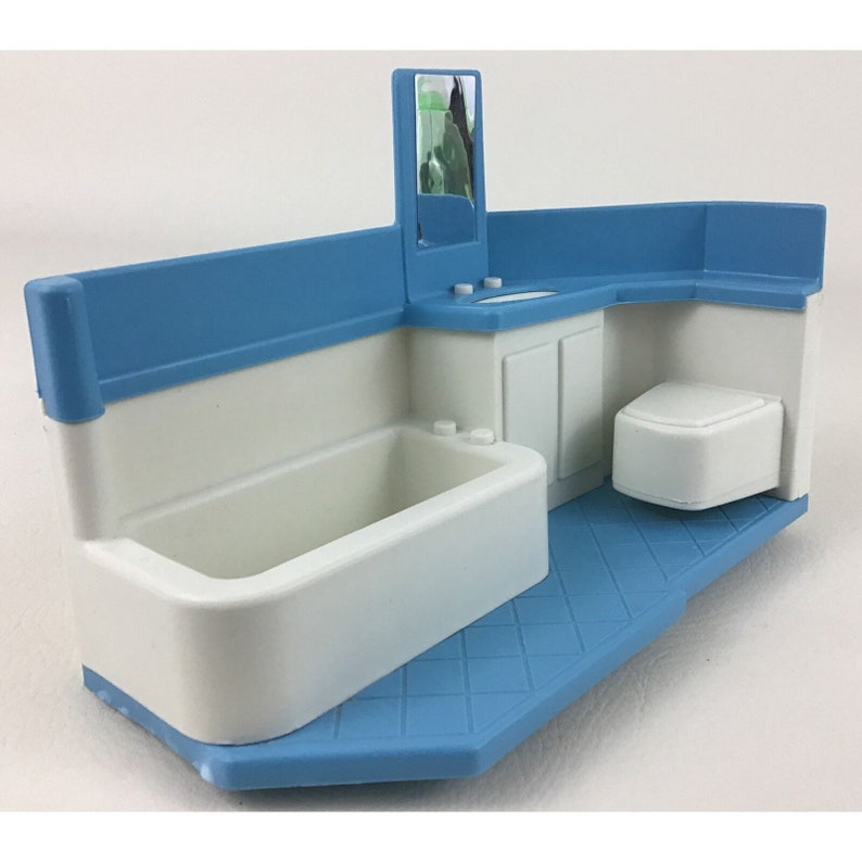 Little Tikes Blue Roof Dollhouse Bathroom Tub Sink Replacement Etsy