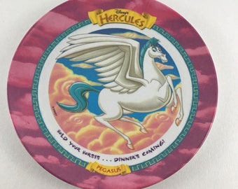 Disney Hercules Mcdonalds Collector Dinner Plate Pegasus Melamine Vintage 1997