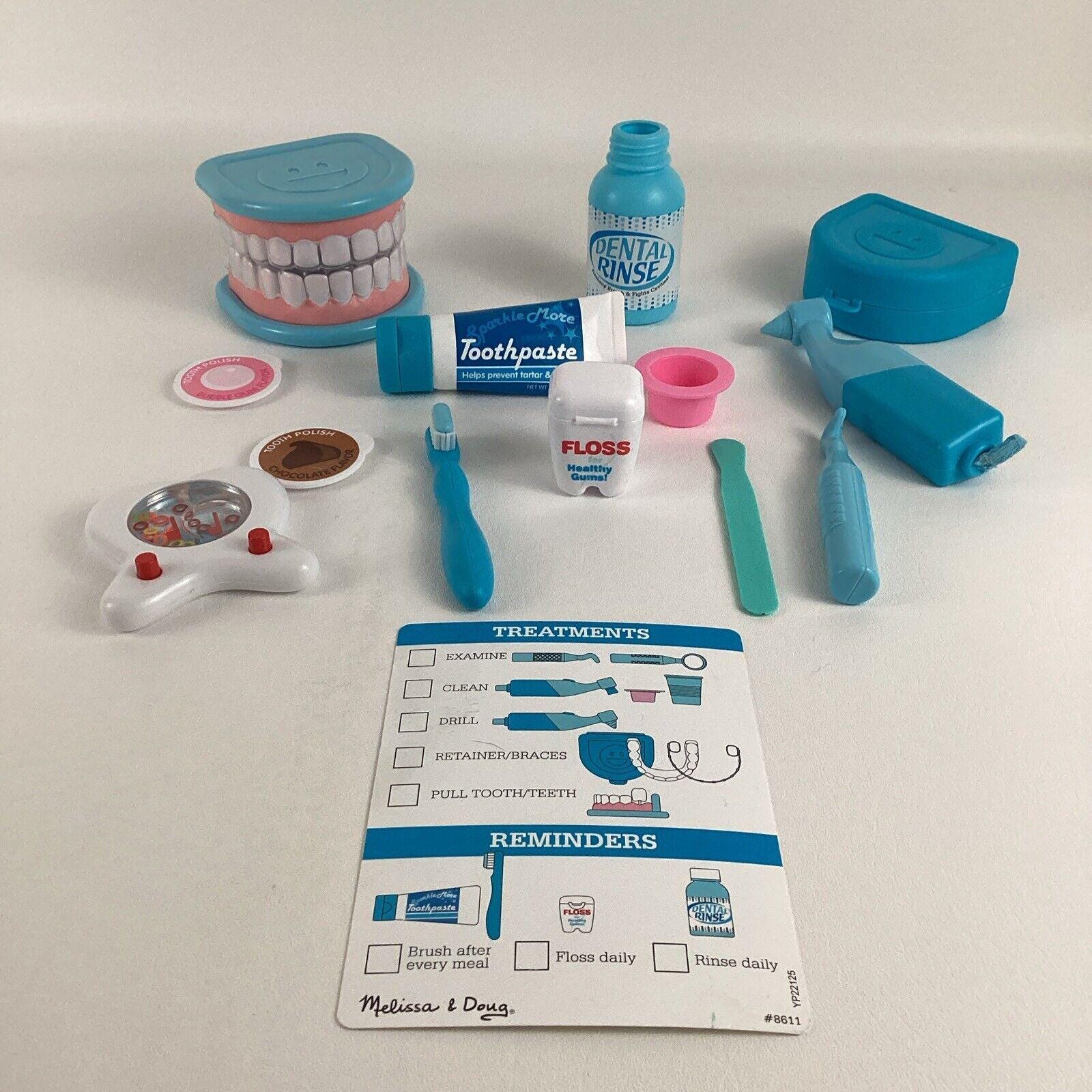 Melissa Doug Super Smile Dentist Playset Oral Hygiene Tools