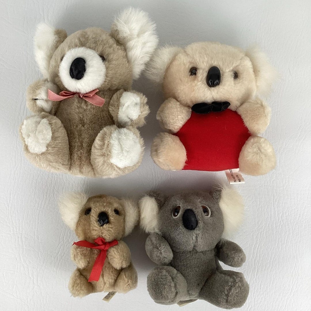 Vintage 90s Koala Bear Mixed Lot Plush Stuffed Animal Australian ...