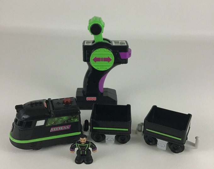 Geotrax Remote Control Train Black Phantom and Mr E.S Mysterious Team ...