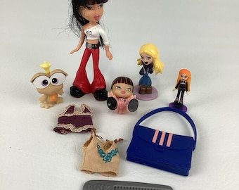 Lalki Bratz Mixed Lot Babyz Yasmin Jade Pretty N Punk Cloe Akcesoria Ubrania