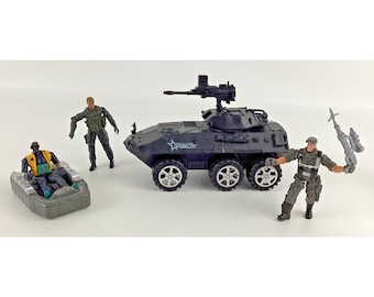 Soldier Force jachtvliegtuig met piloot en raketten | Militair