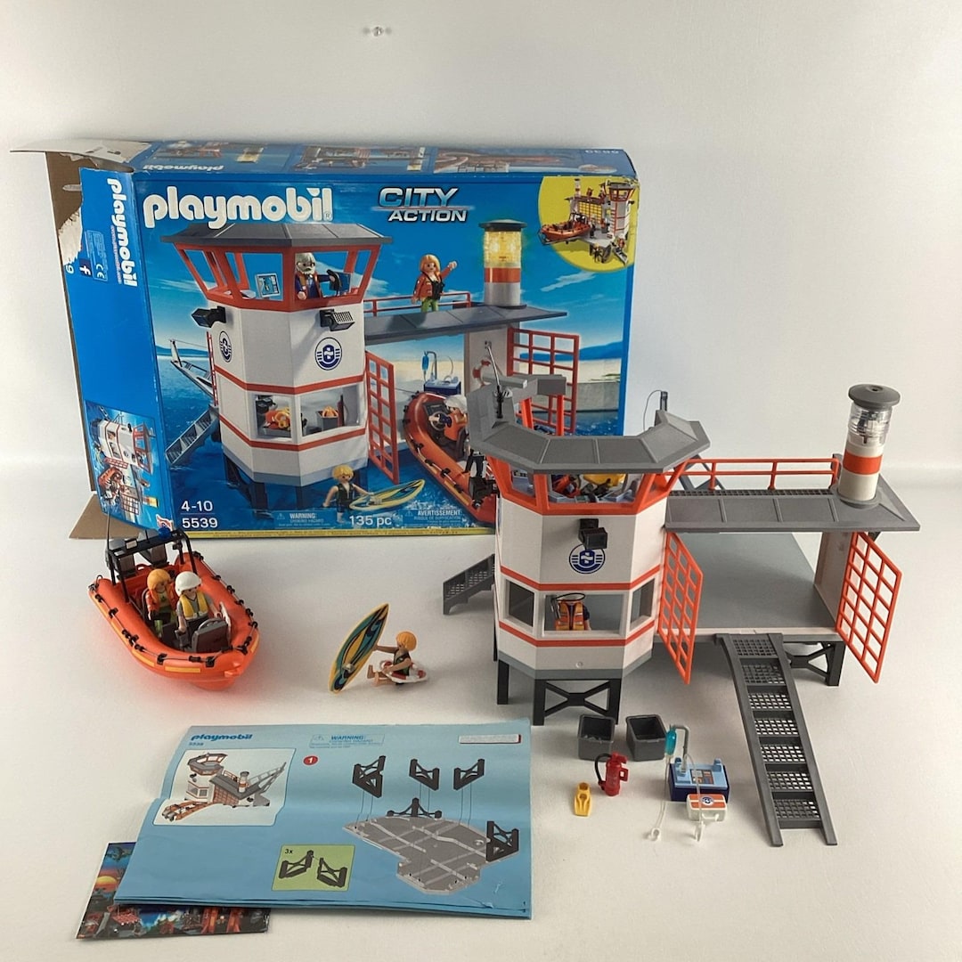 Playmobil 5539 - Poste De Sauvetage D'Occasion - Pour Collection Ou Jeu
