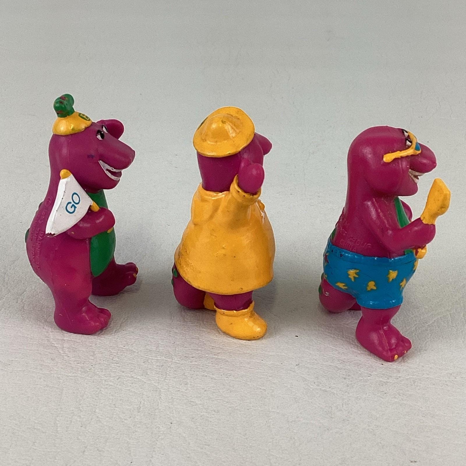 Barney Purple Dinosaur Figures PVC Raincoat Sports Fan Beach Day ...