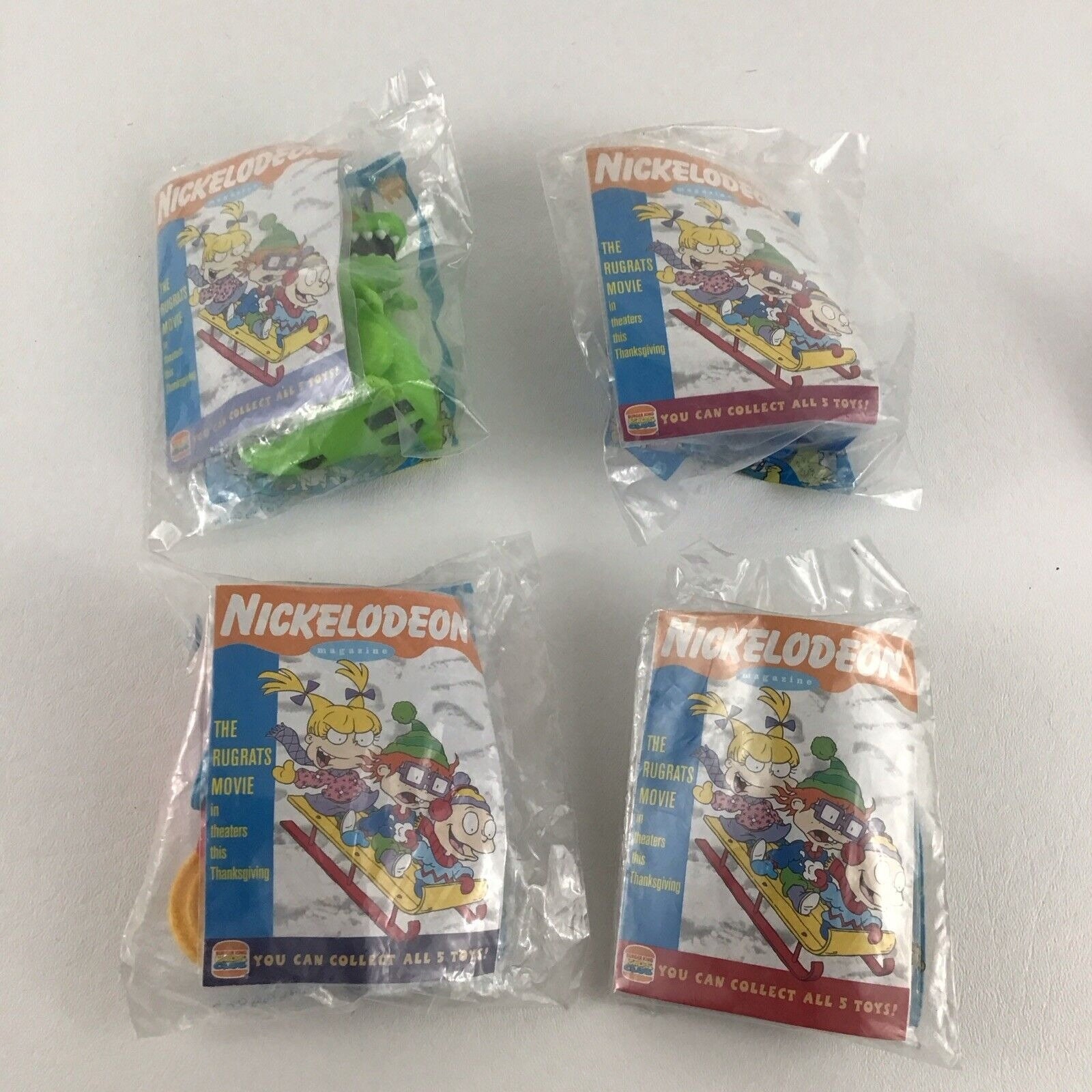 Rugrats Movie Burger King Kids Club Toy Lot With Bag Nickelodeon
