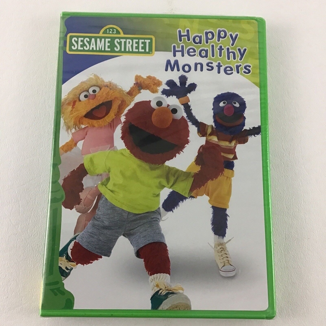 Sesame Street Happy Healthy Monsters Elmo Zoe DVD Sing Along Songs