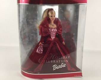 Barbie Holiday Celebration Doll Evening Gown Special Edition Vintage 2002 Mattel