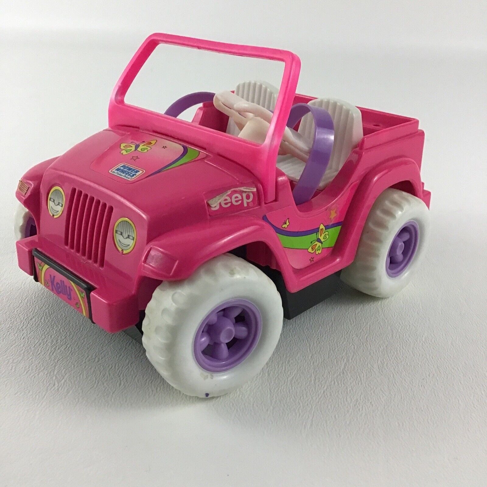 Barbie Fisher Price Power Wheels Kelly Pink Jeep Motorized Vehicle Vintage 1997 Etsy
