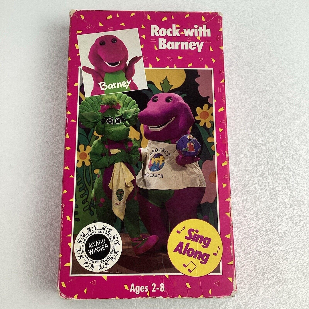 Barney & Friends VHS Tape Rock With Barney Sing Along Songs Vintage ...