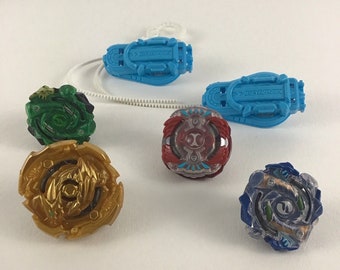 Beyblade Burst Spinning Top Toy Launchers Horusood Hyrus Turbo Lot Hasbro