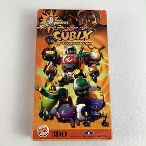 Warner Bros Kids Cubix Robots for Everyone VHS Tape Sneak Peek Burger ...