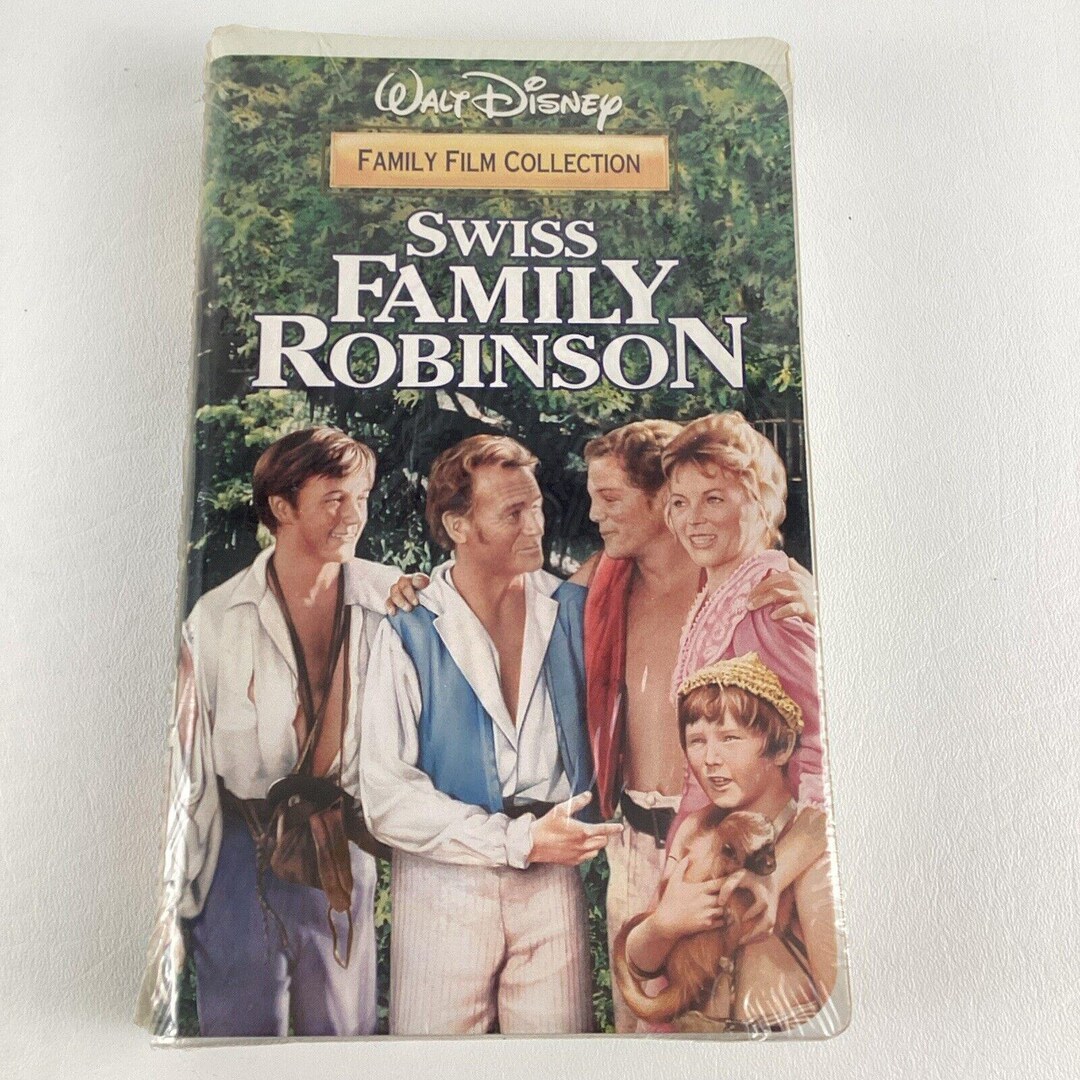 Walt Disney Swiss Family Robinson VHS Tape Clamshell Vintage 80s Movie ...