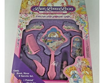 Lady Lovely Locks and the Pixietails Beauty Hair Comb Gift Set Arco Vintage 1987