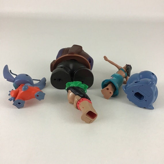 Disney Lilo & Stitch Mcdonalds Figures Bobble Head 5pc Lot Jumba