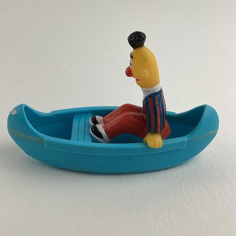 Sesame Street Floating Tub Puzzle Piece Ernie Figure Topper Part