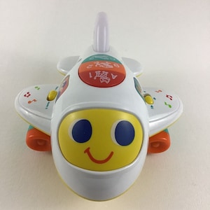 Huile Toys Bump N Go Airplane Learning Jet Lights Sounds Musical Baby Activity