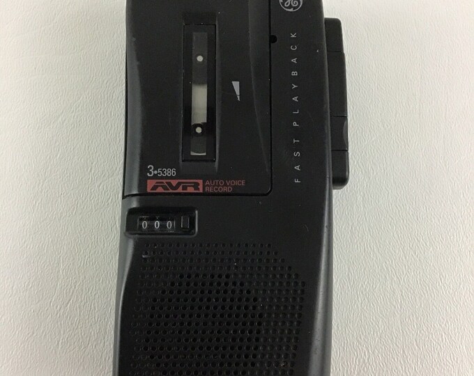 General Electric Microcassette Player Auto Voice Record Fast Etsy