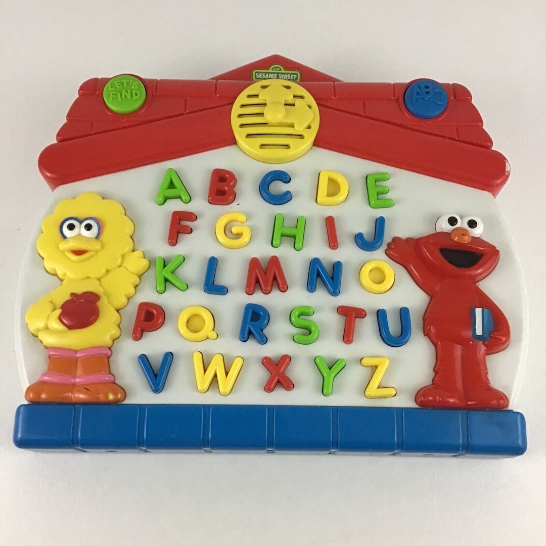 Sesame Street Elmo S Talking Alphabet Electronic Learning Toy Etsy