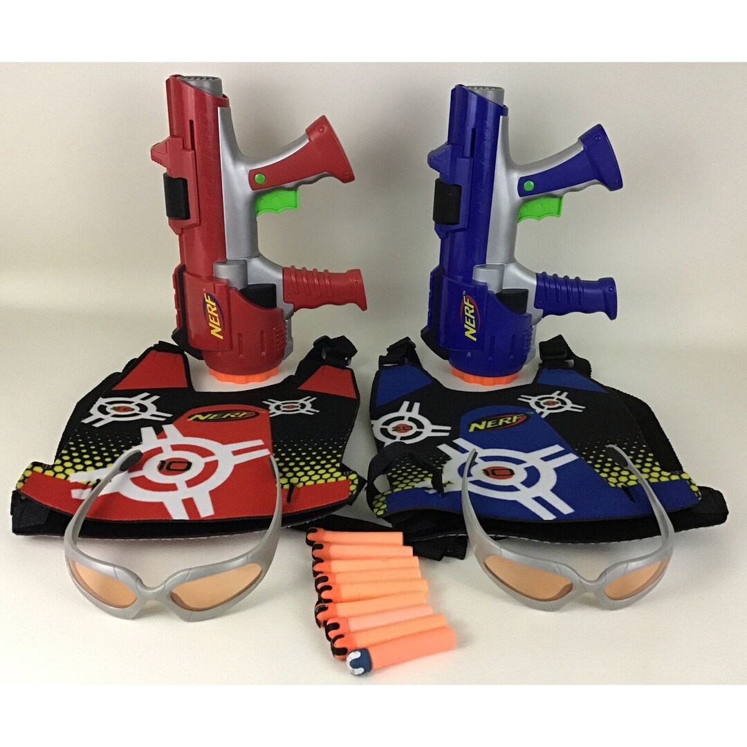 Nerf Dart Tag Hyperfire Blaster Guns Vests Glasses Darts Compete Hasbro Toy Etsy