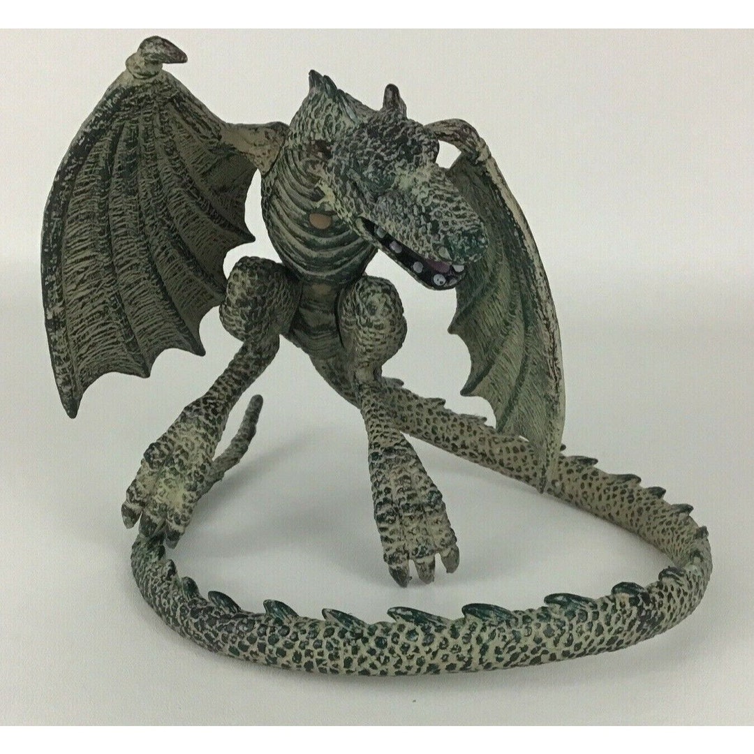 Crazy Bonez Large Skeleton Dragon - 10" Tall, 24" Wingspan, Bendable Tail & Movable Jaw