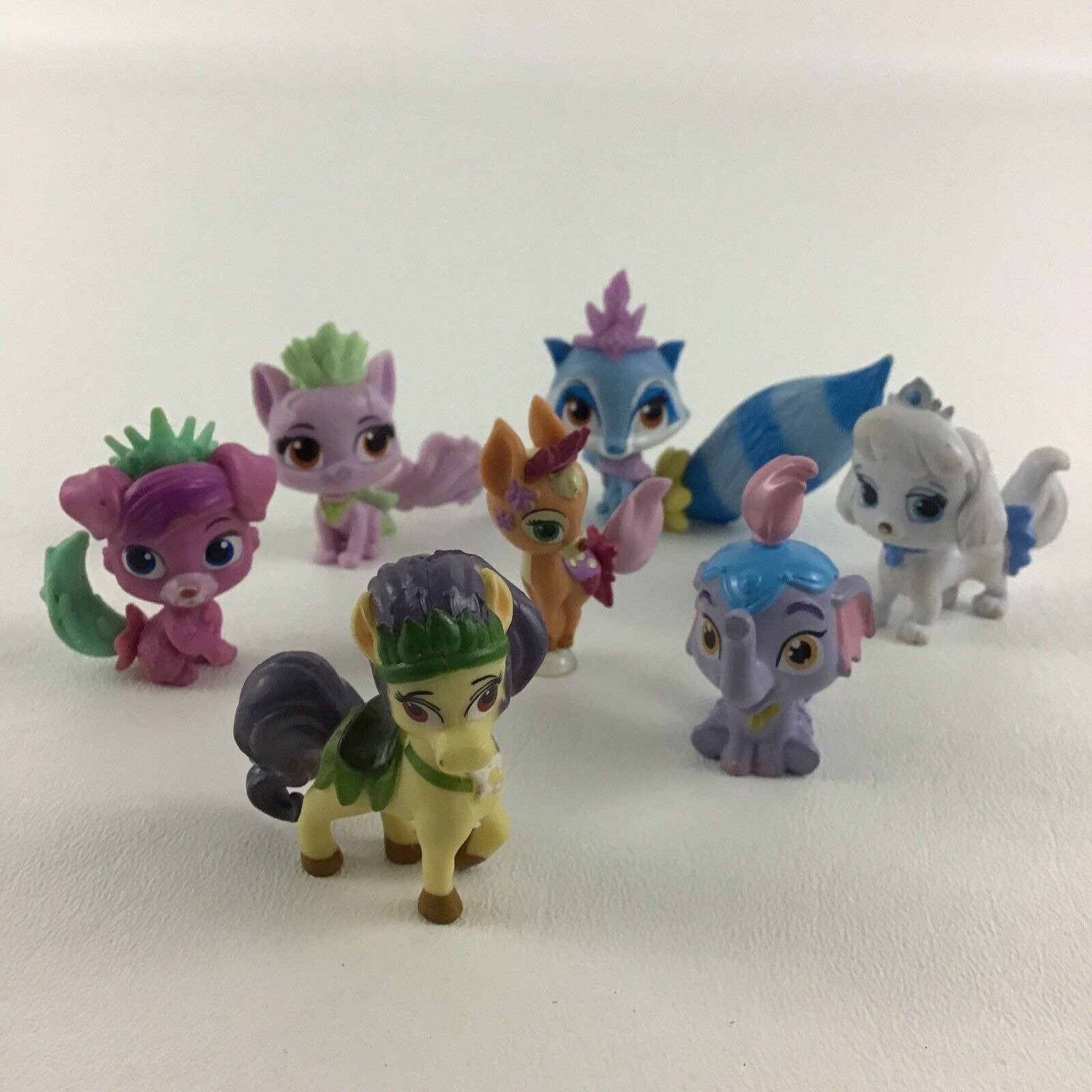 Disney Princess Palace Pets Figures Topper Lot Peacock Elephant 